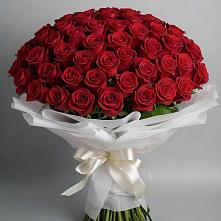 Букет 101 Красная роза Блэк Мэджик в Ярково Новосибирской области