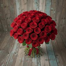 Букет 55 Красных роз Фридом #REPLACE_PRED# Ярково Новосибирской области