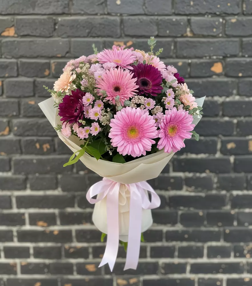 Букет цветов из: Герберы и Хризантемы в Ярково Новосибирской области