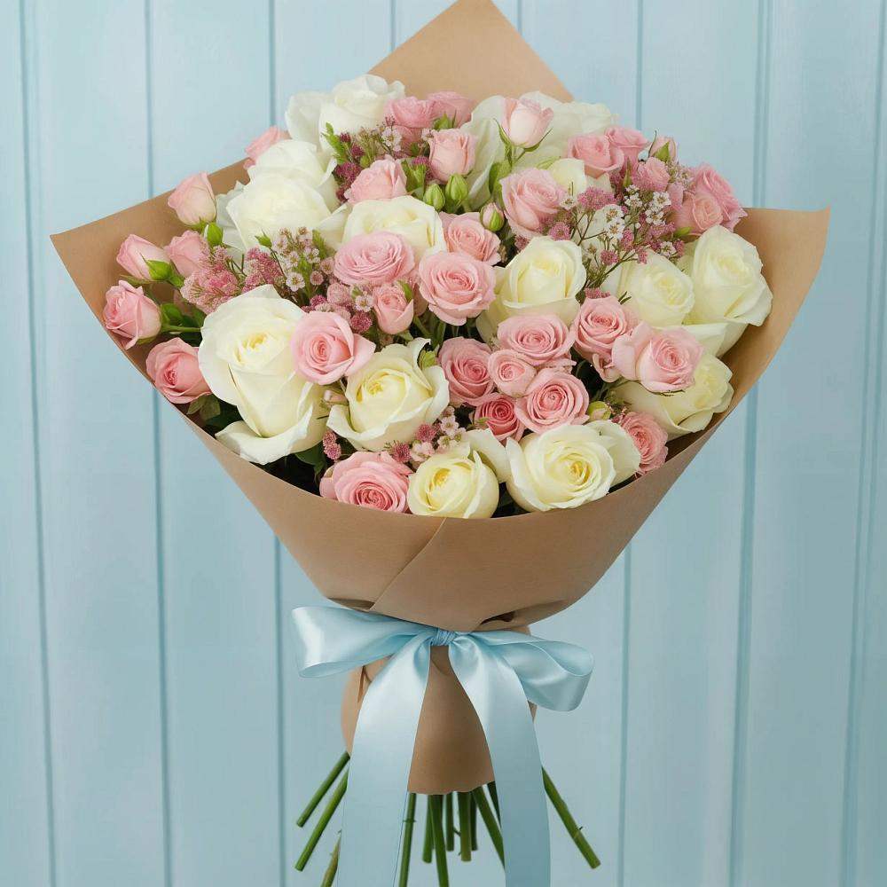 Букет цветов из: Розы в Ярково Новосибирской области