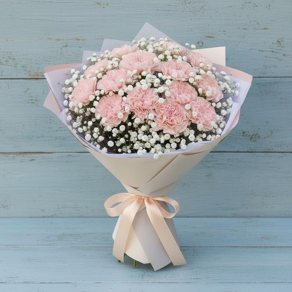 Букет цветов из: Гвоздики в Ярково Новосибирской области