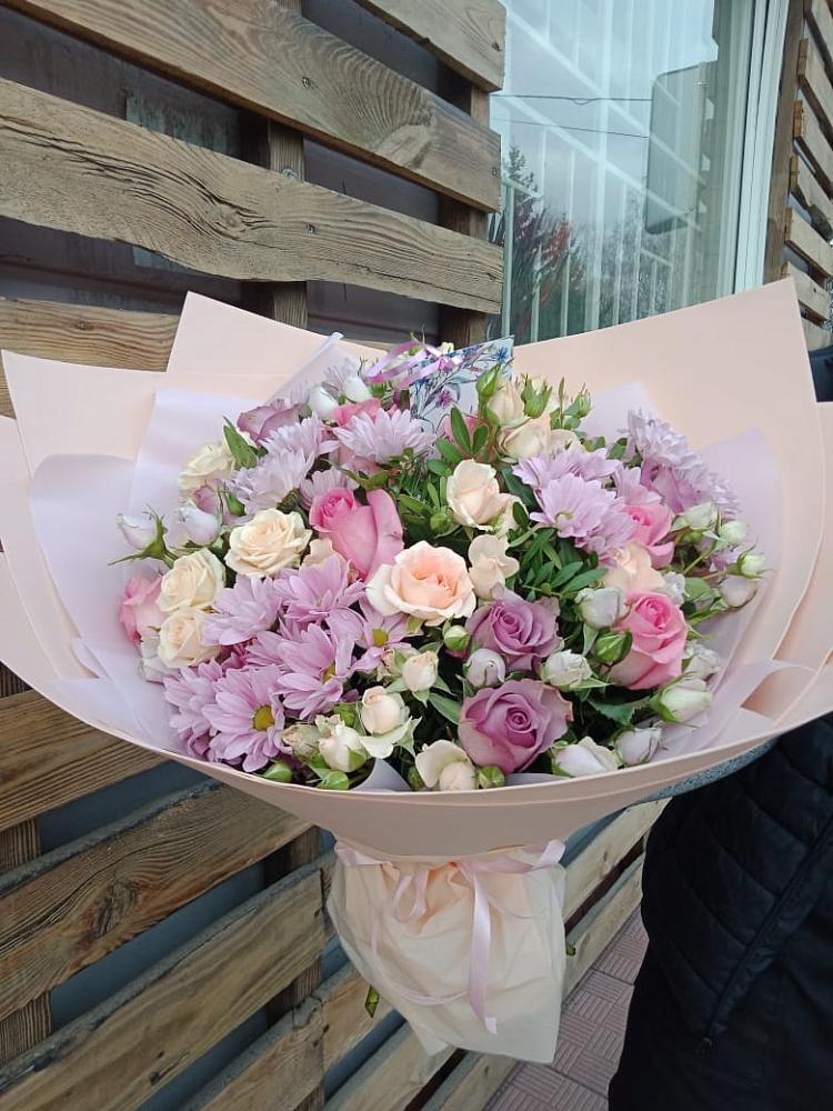 Букет цветов из: Розы и Хризантемы в Ярково Новосибирской области