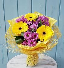 Букет цветов из:  Хризантемы и Герберы #REPLACE_PRED# Ярково Новосибирской области