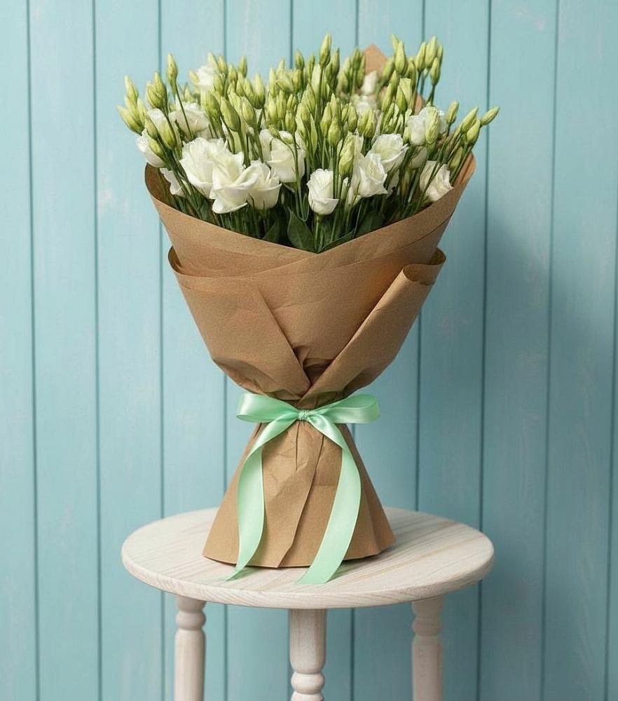 Букет цветов из: Лизиантусы в Ярково Новосибирской области