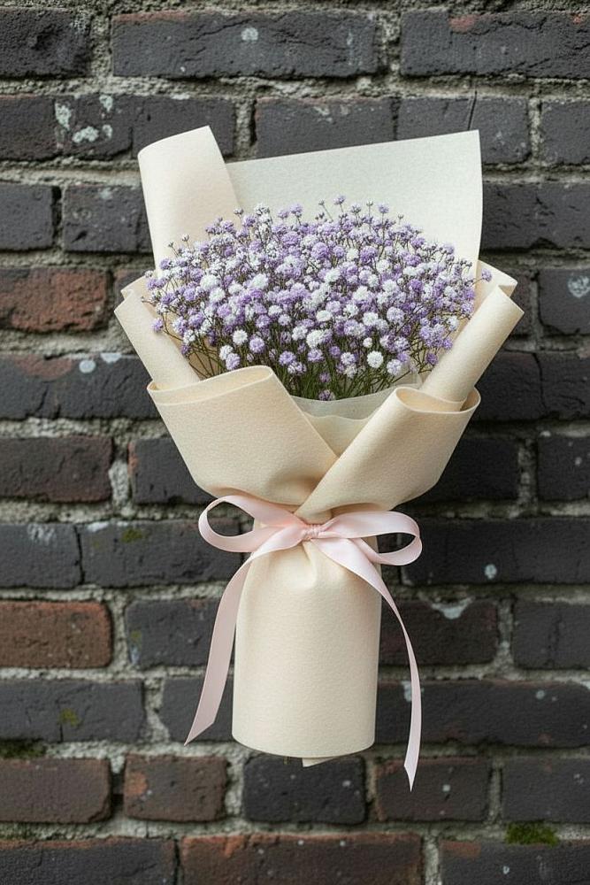 Букет цветов из: Гипсофила в Ярково Новосибирской области