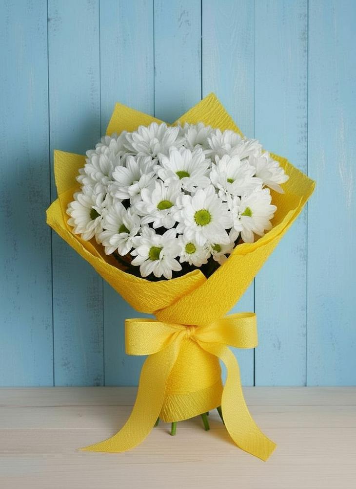 Букет цветов из: Хризантемы в Ярково Новосибирской области