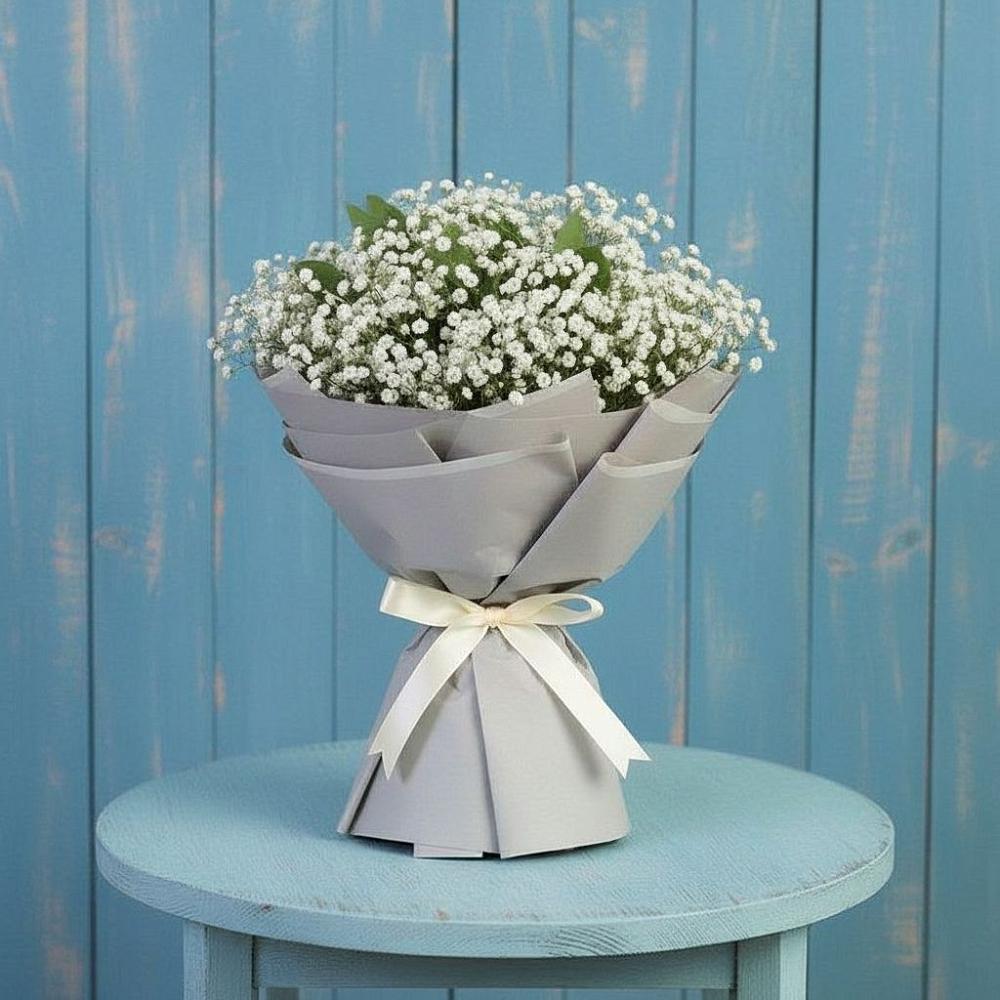 Букет цветов из: Гипсофила в Ярково Новосибирской области