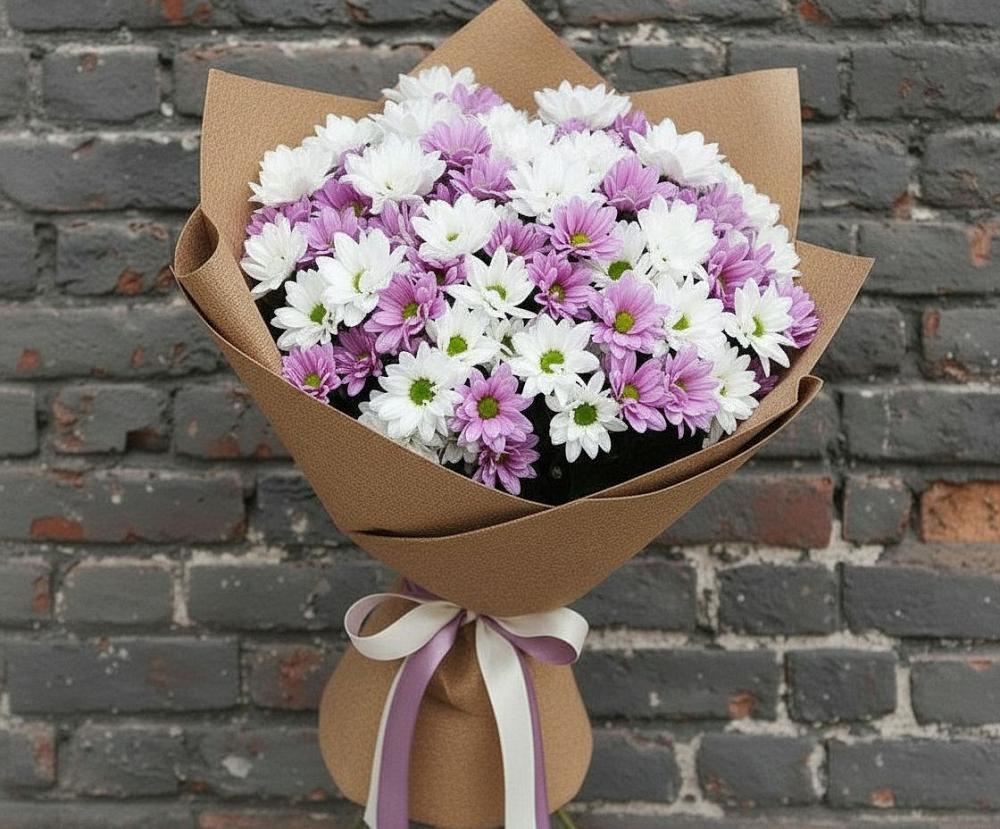 Букет цветов из: Хризантемы в Ярково Новосибирской области