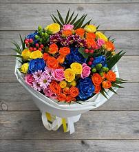 Букет цветов из:  Розы и Хризантемы в Ярково Новосибирской области