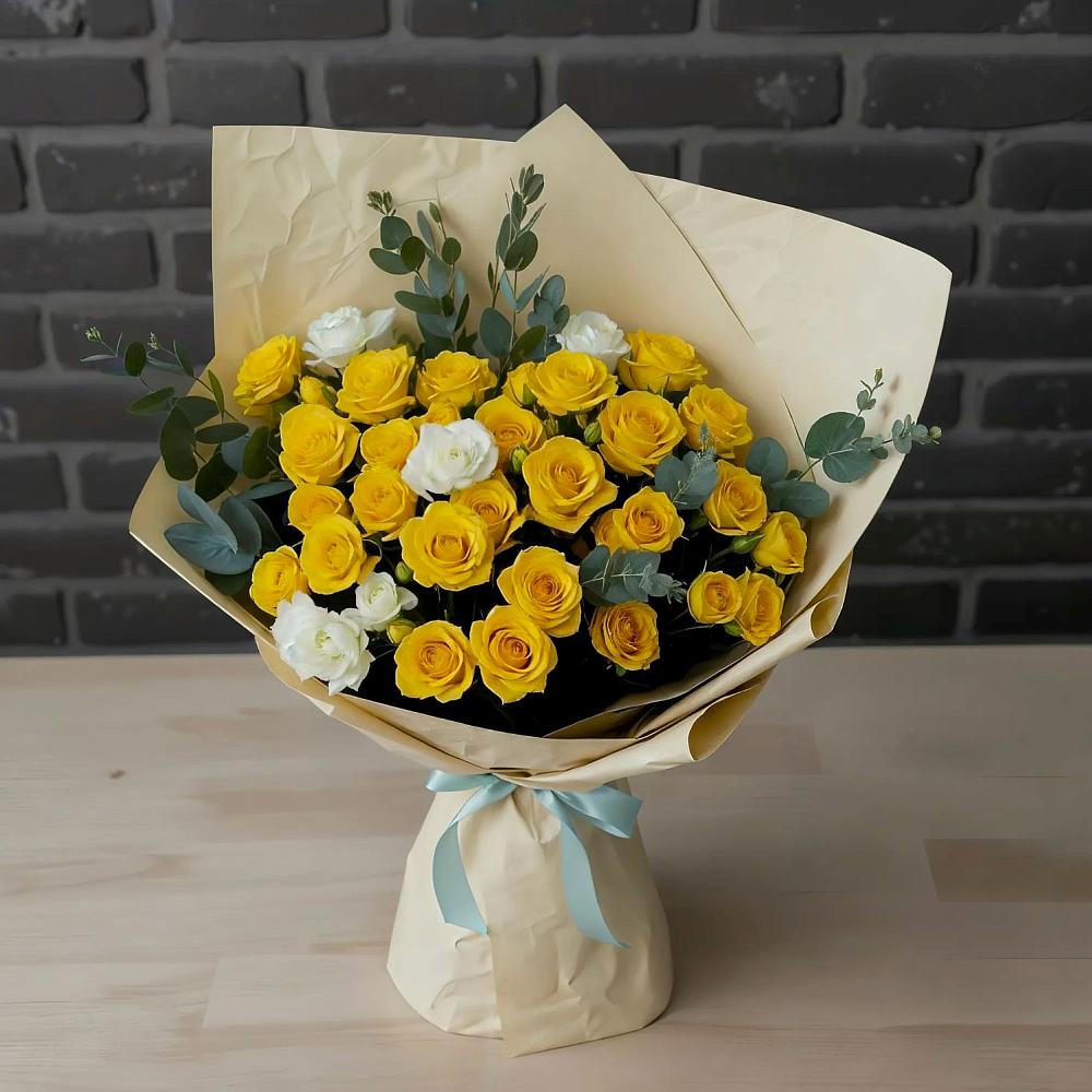 Букет цветов из: Розы в Ярково Новосибирской области