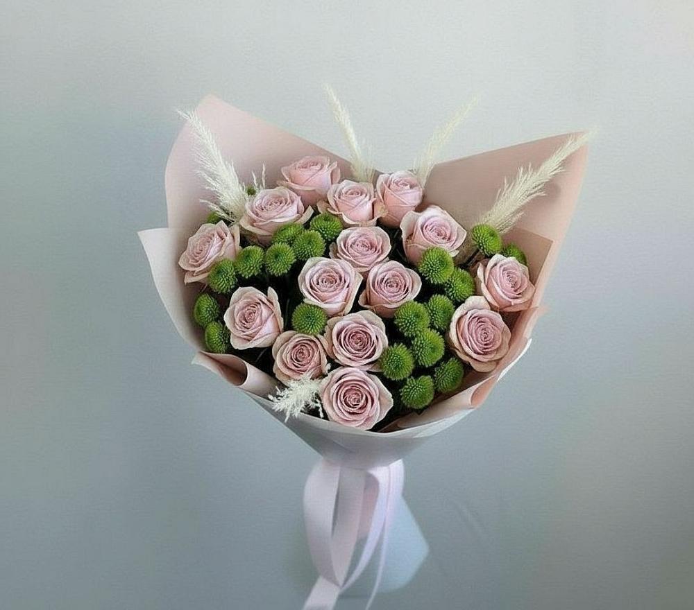 Букет цветов из: Розы и Хризантемы в Ярково Новосибирской области